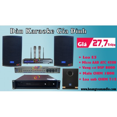 Dàn karaoke gia đình 27,7 triệu